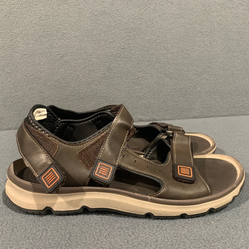 Rugged Outback Mens Brown Adjustable Strap Sandals Size 9‎ Casual